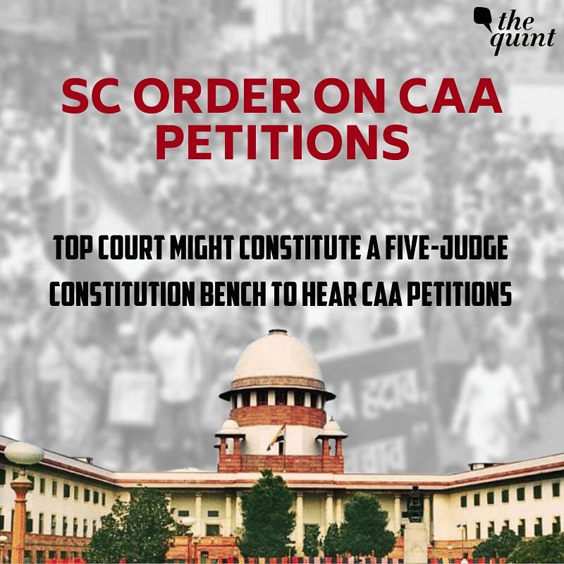What  the Supreme Court said while hearing the 144 petitions against and in support of the CAA.