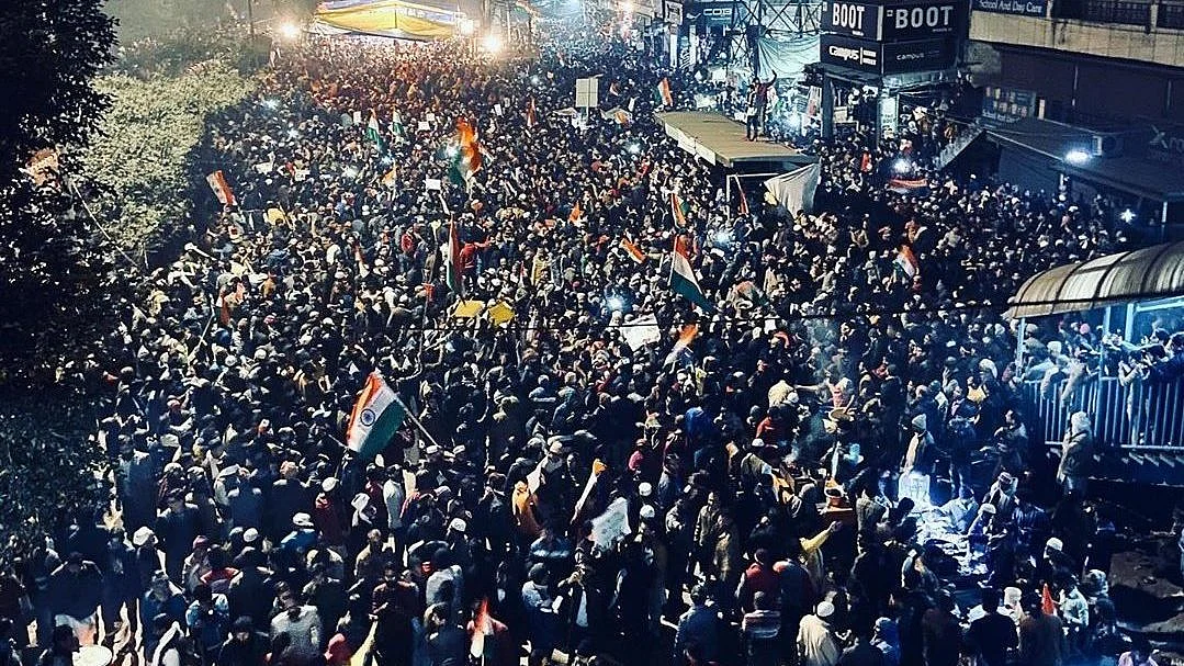 Anti-CAA protesters at Delhi’s Shaeen Bagh.
