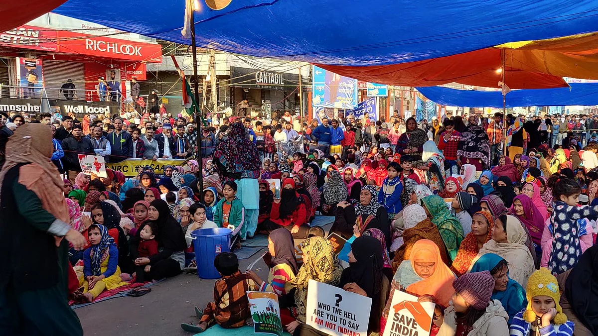 Protesters at Delhi’s Shaheen Bagh.