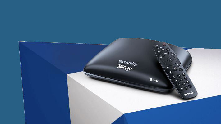 This is the hybrid set top box from Tata Sky.