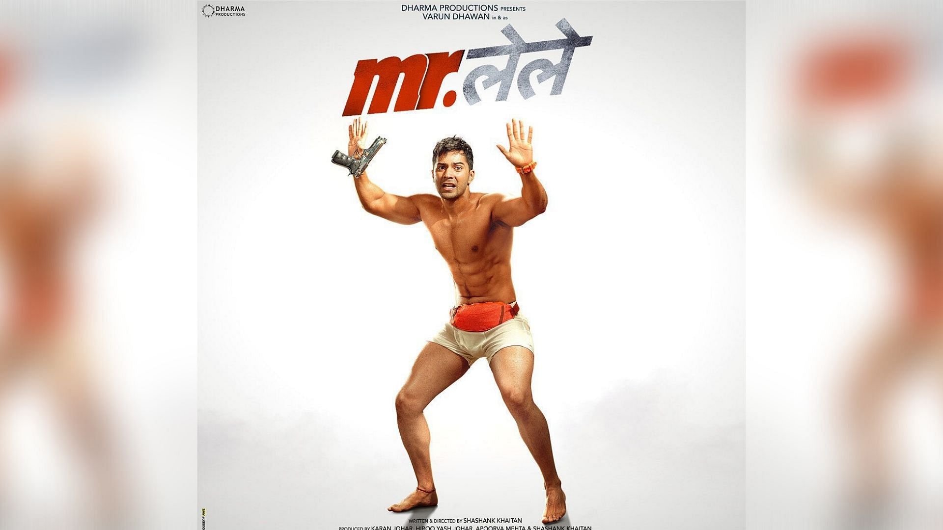 Varun Dhawan in the poster for <i>Mr. Lele</i>