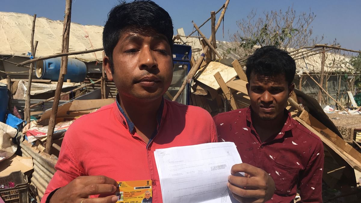 Several migrants  in Bengaluru said  their homes were razed even as they showed  ID cards that show they’re Indian.