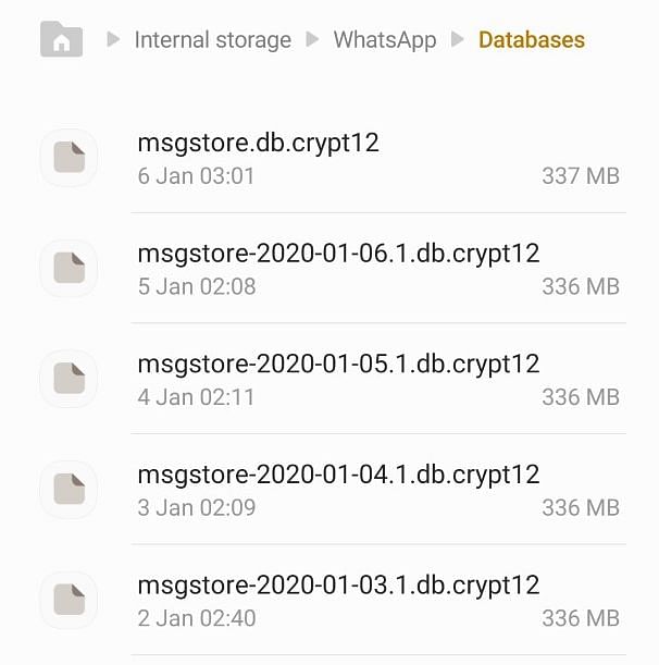 WhatsApp stores a backup for both Android and iOS in the cloud as well as local storage.
