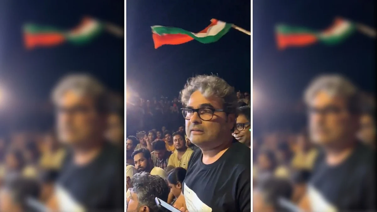 Vishal Bhardwaj at the Carter Road protest. 
