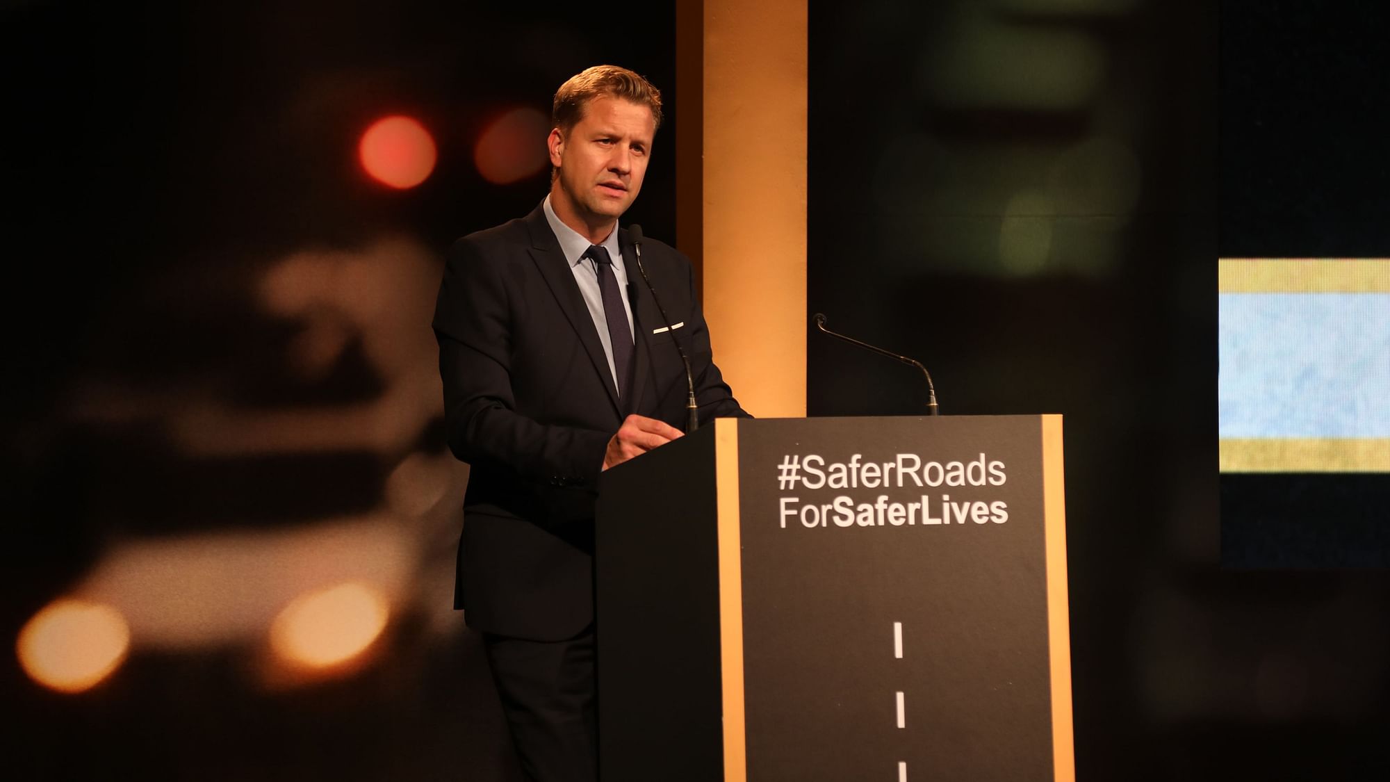 Ben Verhaert, President (South Asia), Anheuser-Busch InBev, at the Safer Roads for Safer Lives event on December 3.