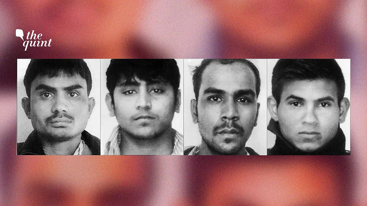 Composite image of the four Nirbhaya gang rape convicts.