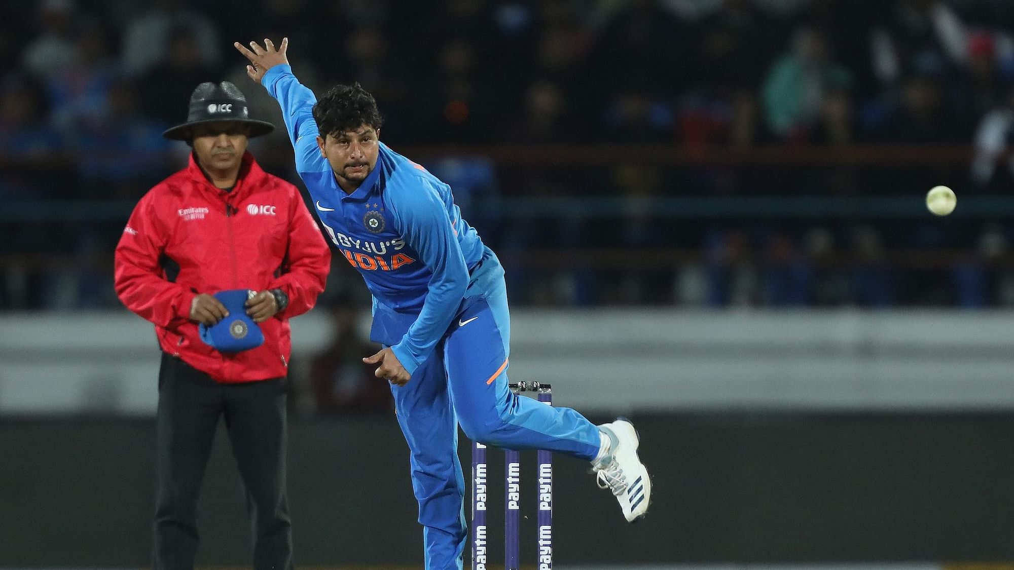Kuldeep Yadav returned figures of 2/65 as India beat Australia by 36 runs in the 2nd ODI in Rajkot on Friday.