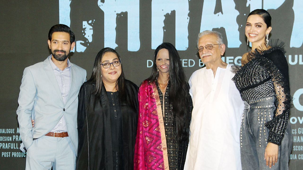 The team of <i>Chhapaak </i>at the song launch.
