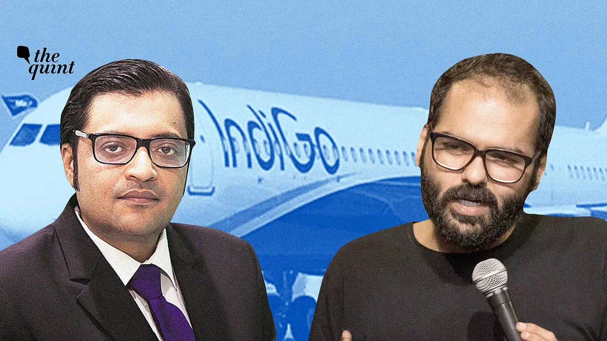 Arnab Goswami (L) and Kunal Kamra (R).