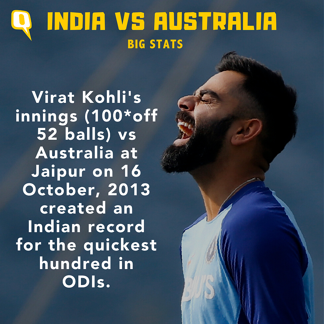 Stats: Rohit, Sachin, Virat Lead Record Books in India-Aus ODIs