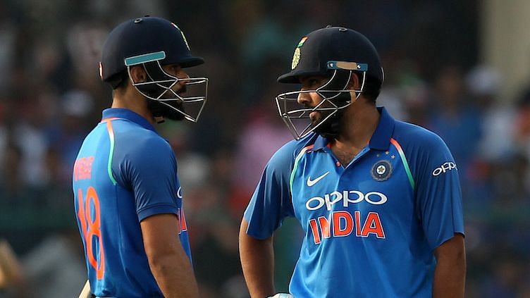 Virat Kohli (left) was named captain of the ICC ODI Team of the Year.