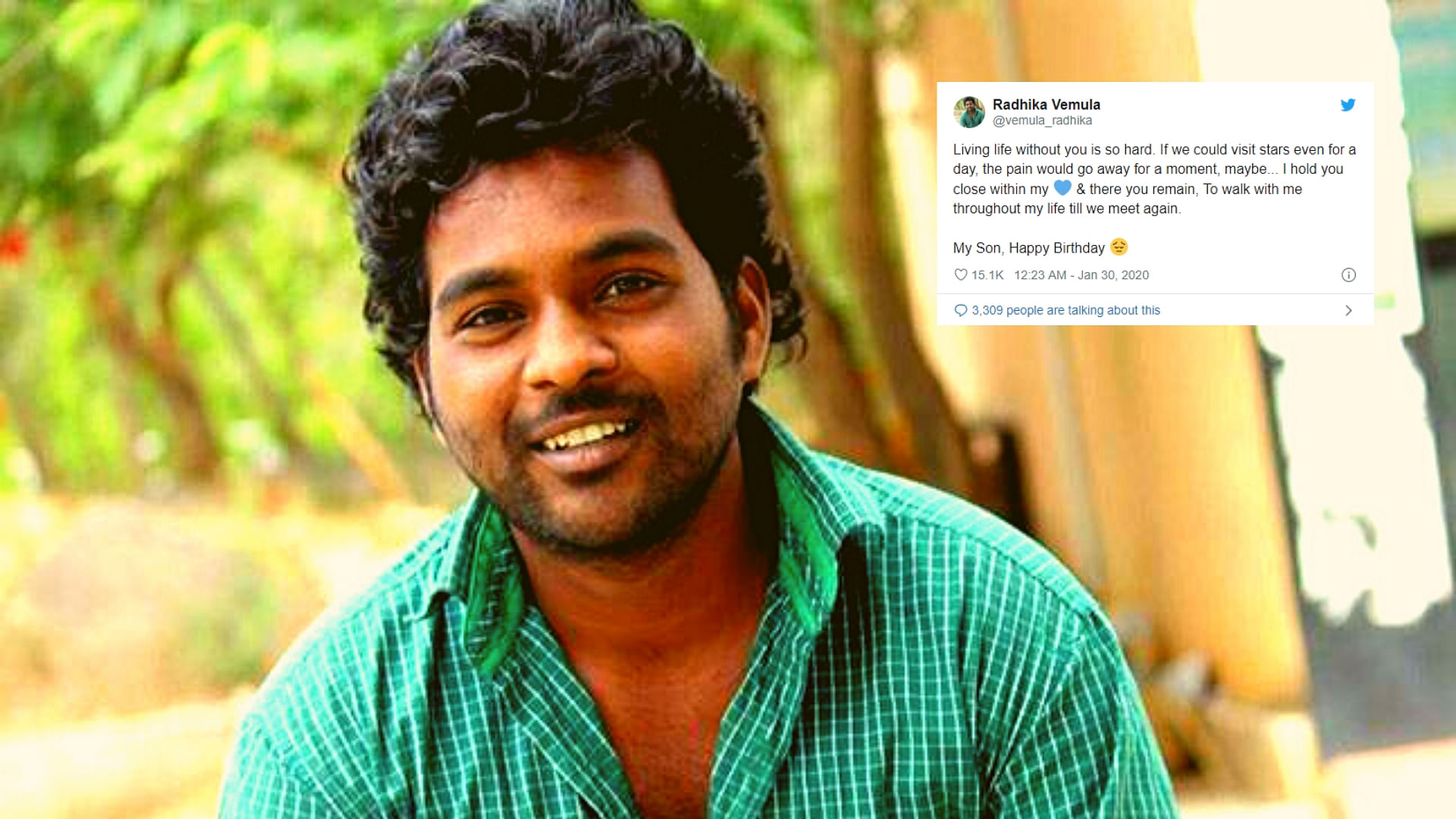 On his birth anniversary, Rohith Vemula’s mother, Radhika Vemula, on Thursday 30 January, remembered her son with a heartfelt message on twitter.