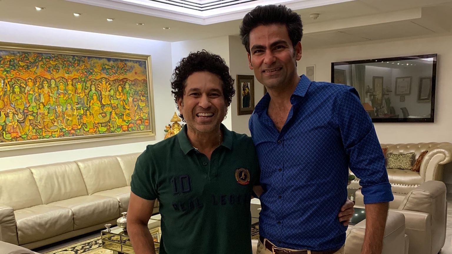 Former India cricketer Mohammad Kaif on Sunday, 12 January posted an image on Twitter with batting legend Sachin Tendulkar, who was termed as ‘Lord Krishna’ in it.
