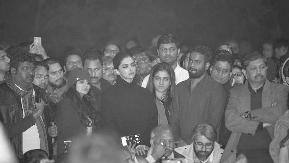 Deepika Padukone was at JNU to show solidarity with the students attacked by a masked mob.&nbsp;