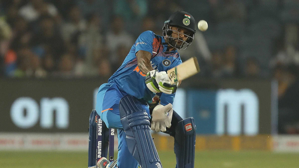 Shikhar Dhawan’s 36-ball 52 against Sri Lanka in the third T20I was laced with seven boundaries and a six.