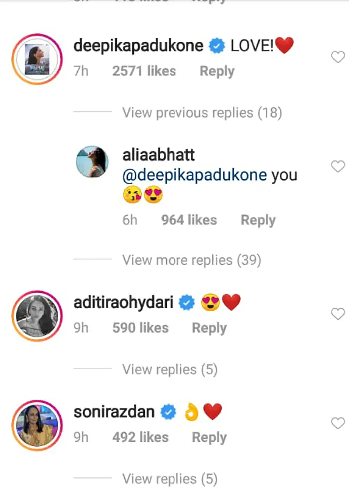 Deepika, Ranveer Shower Love on Alia’s First Look as Gangubai