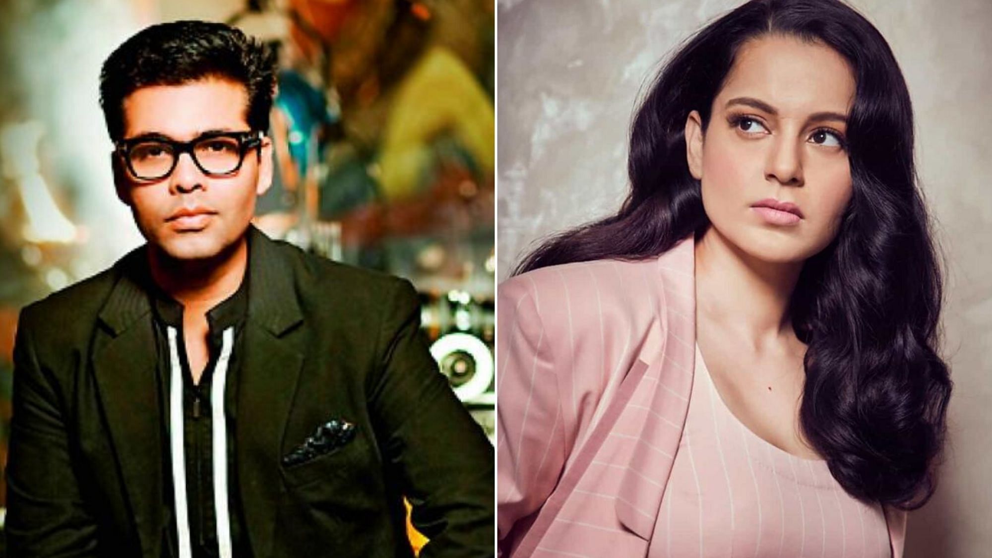 <div class="paragraphs"><p>Karan Johar and Kangana Ranaut.&nbsp;</p></div>