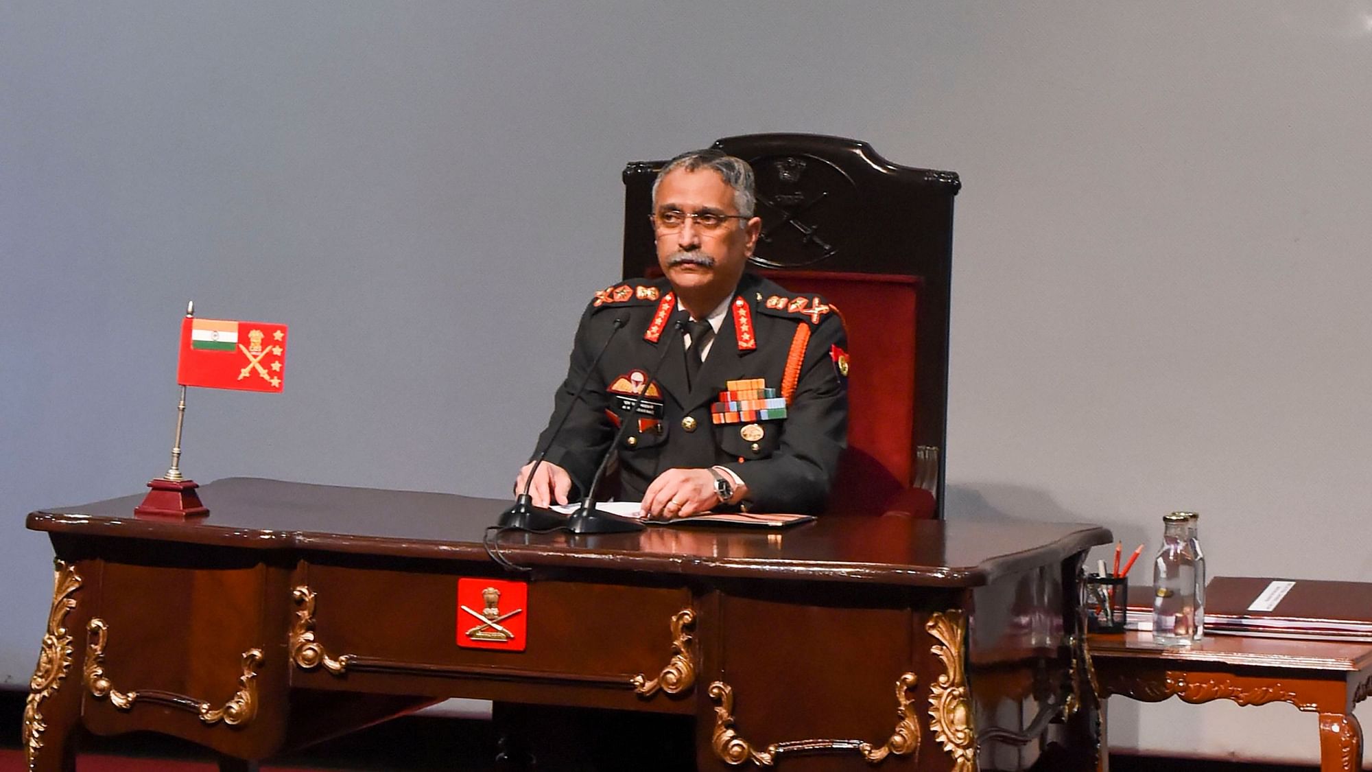 Chief of Army Staff Gen M M Naravane during the annual press conference in New Delhi.