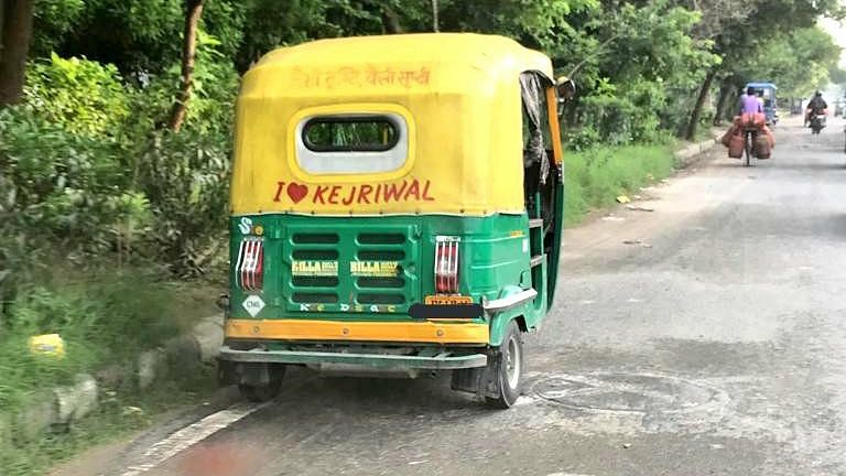 A plea challenged a Rs 10,000 challan issued to an auto driver for displaying ‘I love Kejriwal’ msg on his vehicle