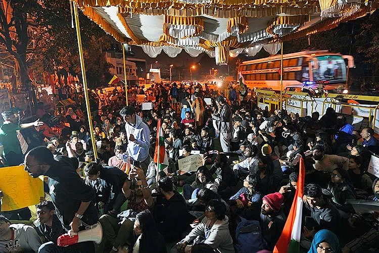 Bengaluru’s first overnight protests against CAA-NRC and the violence towards students in JNU.