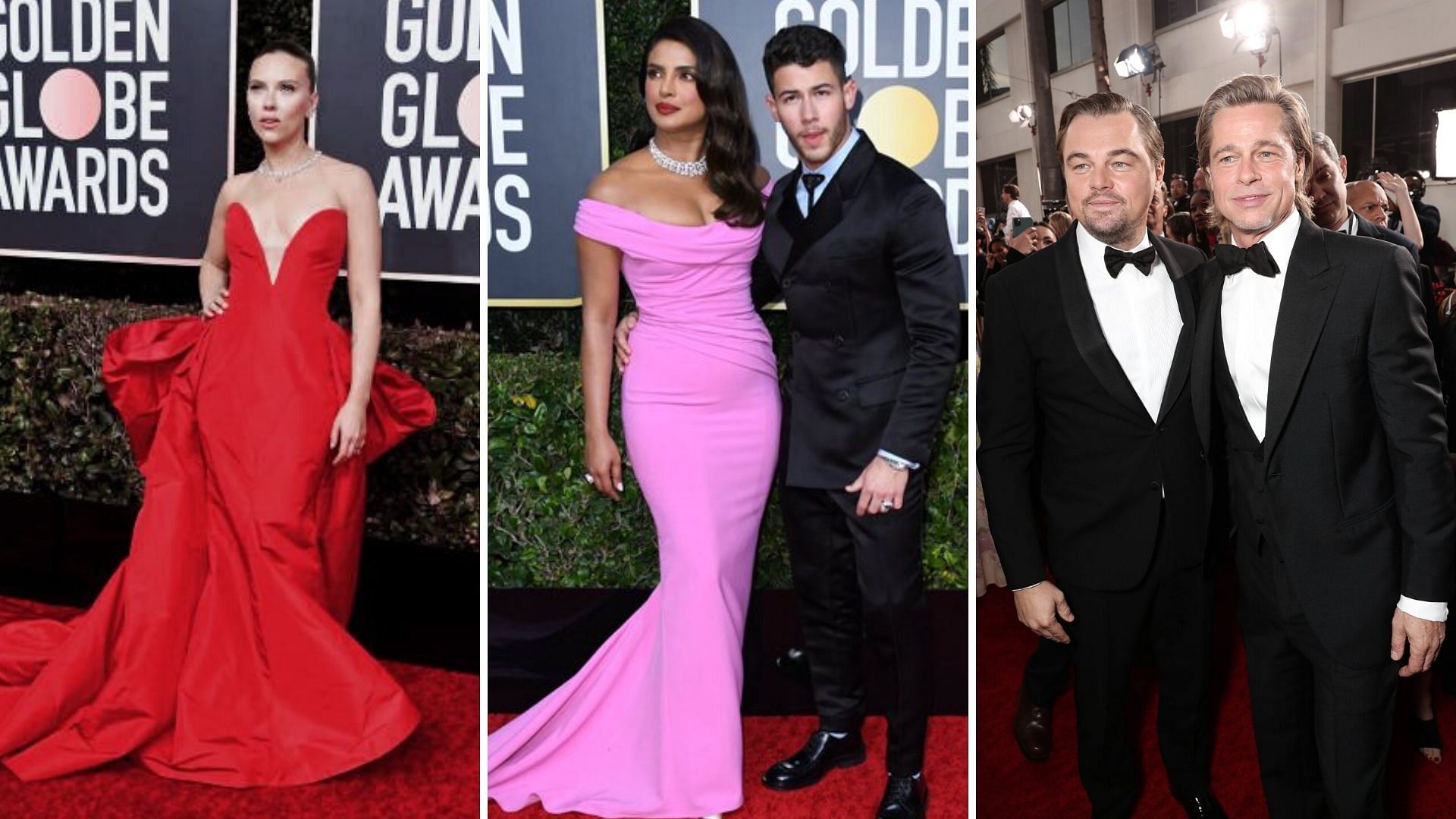 Scarlett Johansson, Priyanka Chopra, Nick Jonas and more arrive for the 77th Golden&nbsp; Globe Awards.