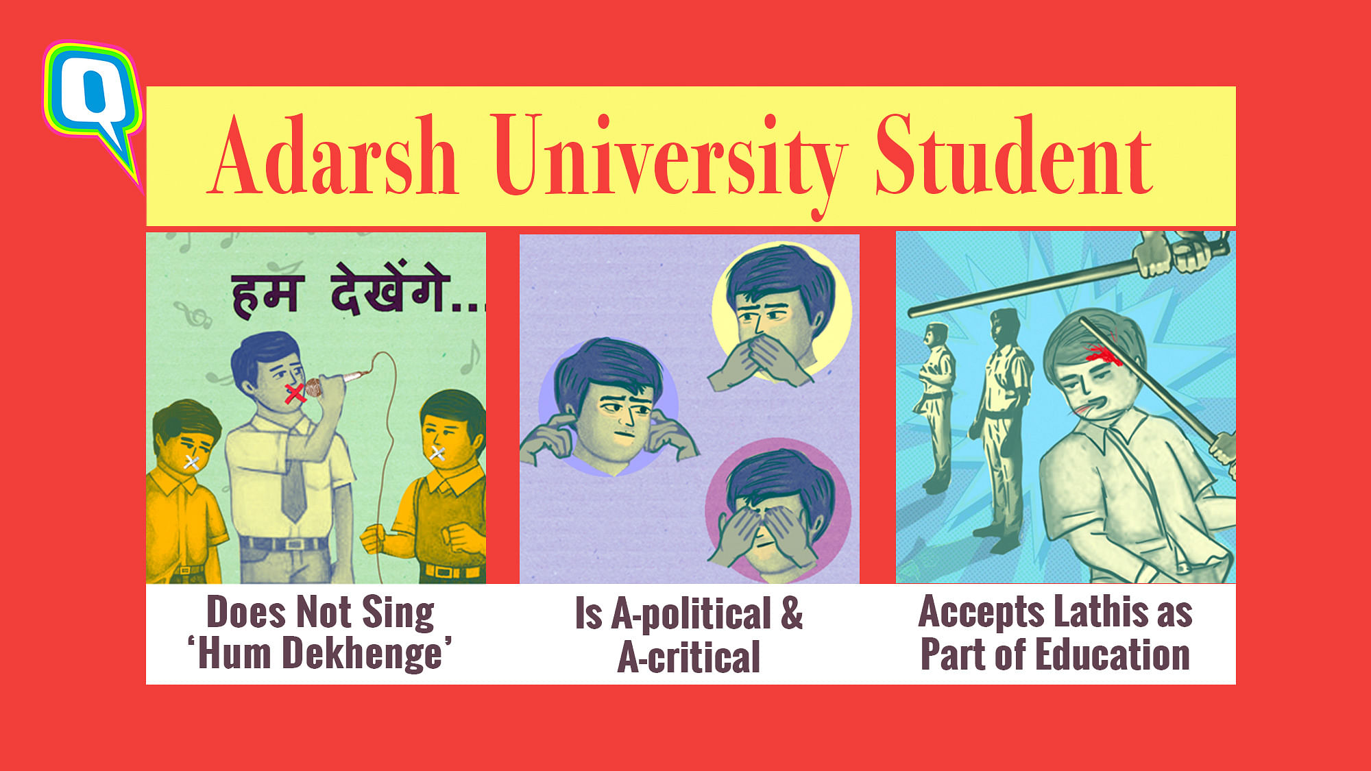 Find out if you are an adarsh student in times of the anti-CAA-NRC protests.