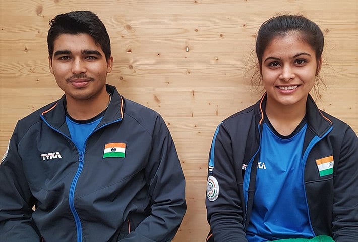 In 2019, Manu Bhaker found success in doubles with another teenager, Saurabh Chaudhary.