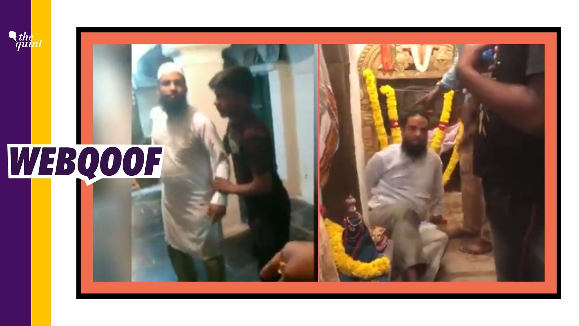 A viral video falsely claimed that it’s from Kerala and that the Muslim man seen in the video intended to kill the priest of the temple.