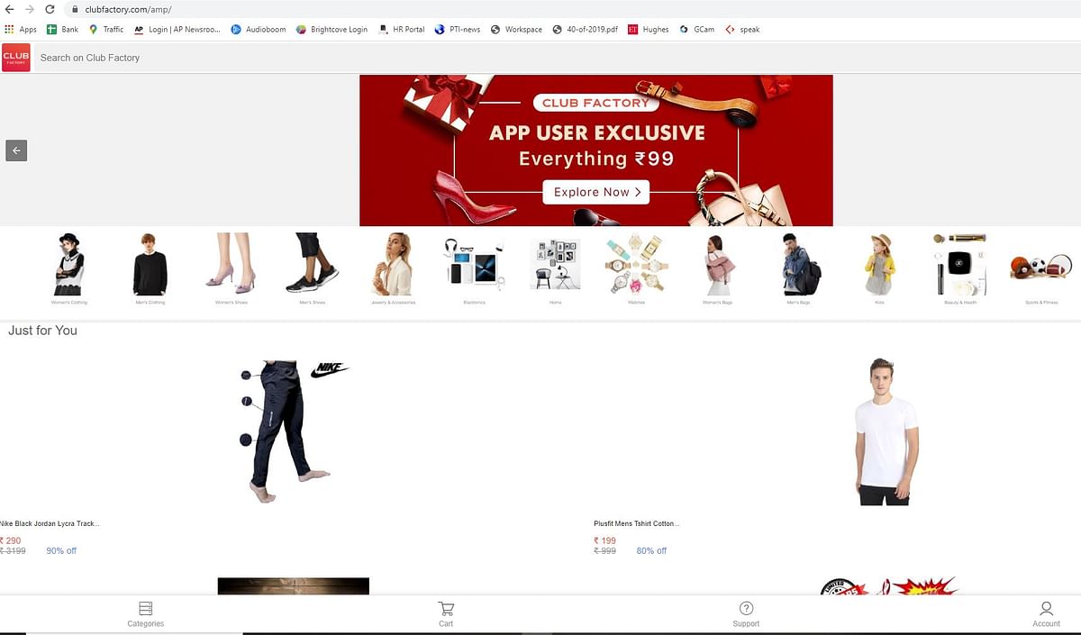 The online selling platform has been accused of listing counterfeit products after a consumer filed police complaint