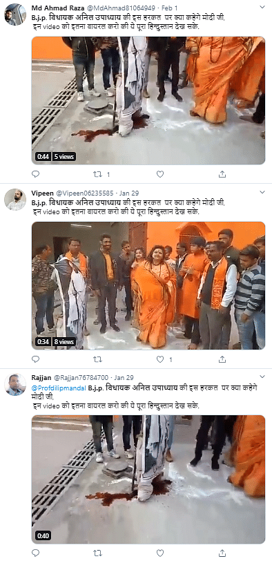 The video is actually of a Hindu Mahasabha leader who, in January 2019, had recreated Gandhi’s assassination.