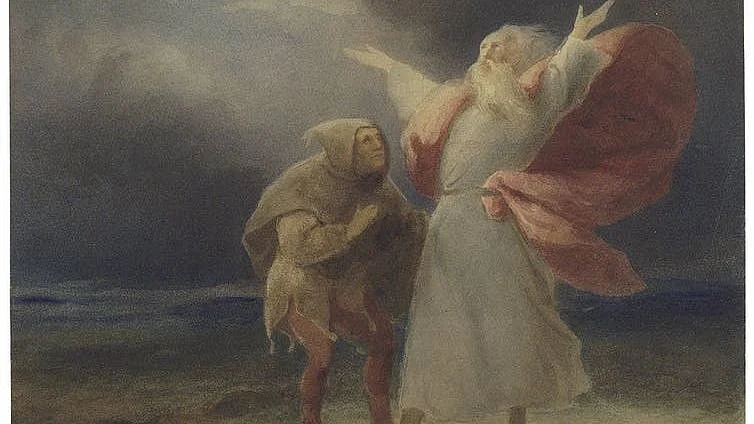 Lear and the Fool in the storm, Folger Shakespeare Library