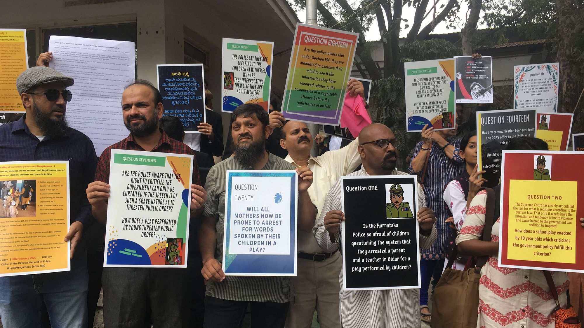 Several citizens, activists and lawyers came out to question Karnataka police chief over the alleged misuse of sedition law in the Bidar case and "illegal harassment" of minors.