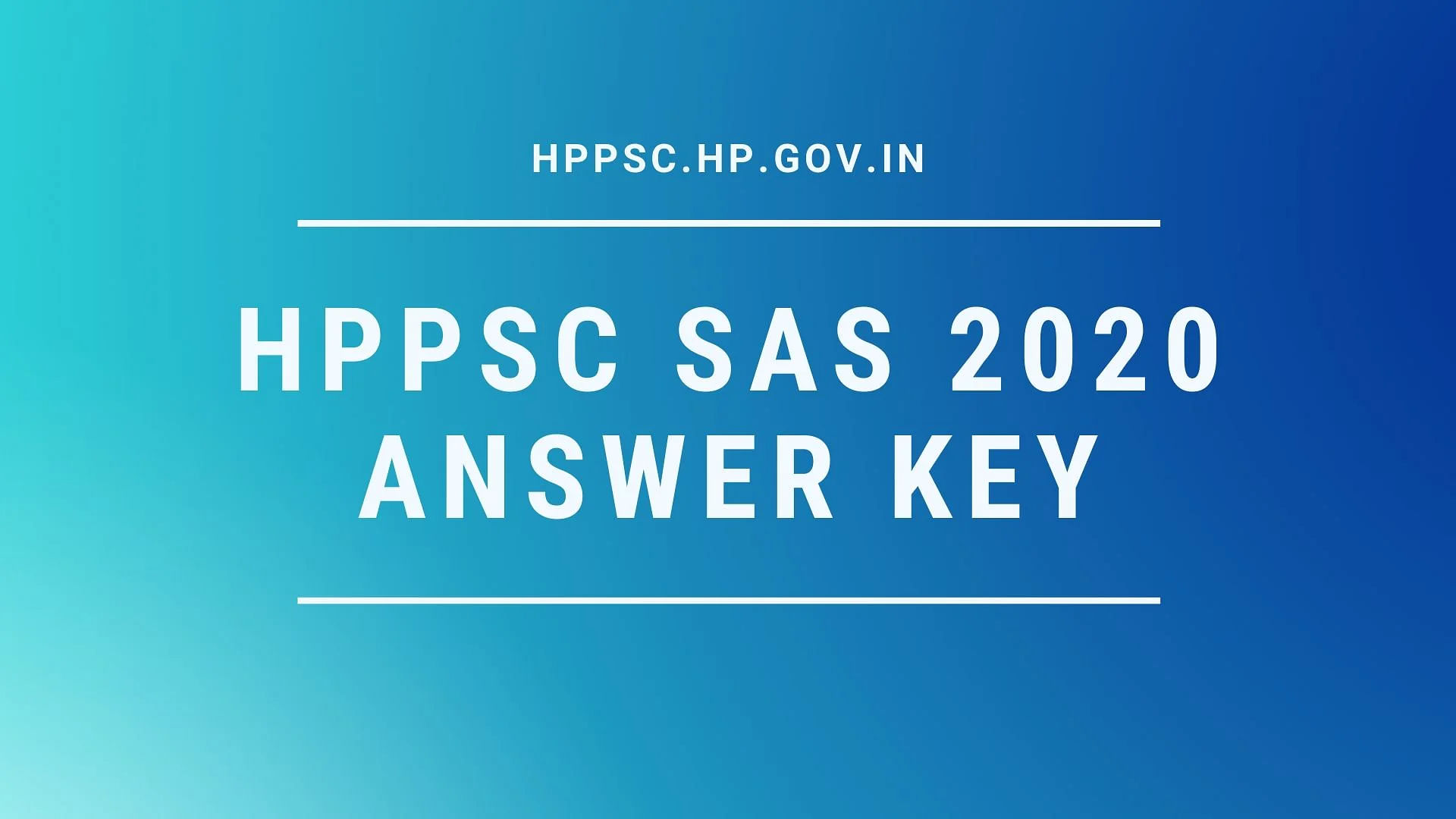 HPPSC Subordinate Allied Services 2020 Exam Answer Key Released
