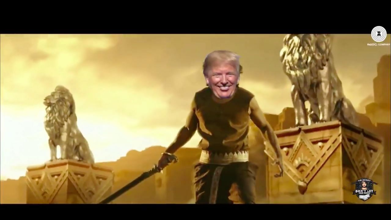 US President Donald Trump tweeted a morphed clip of the film ‘Baahubali’ with his face superimposed on the protagonist’s.