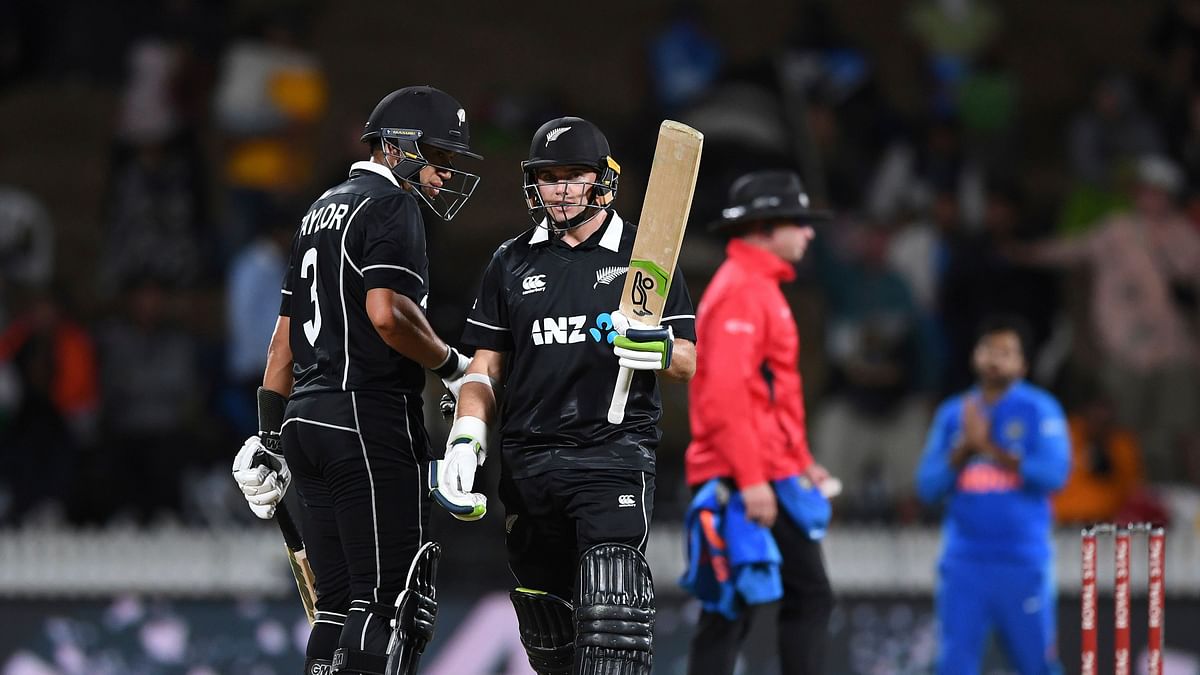 New Zealand beat India by 4 wickets in the ODI series-opener.
