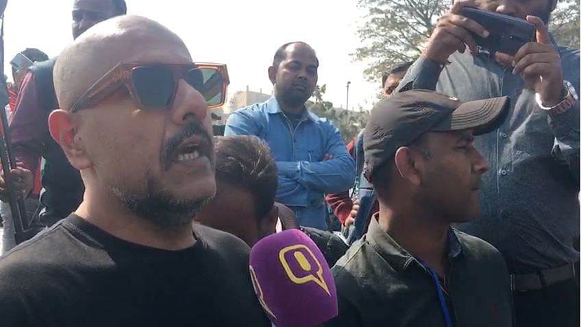 Vishal Dadlani at Ramlila Maidan for Kejriwal’s swearing-in.