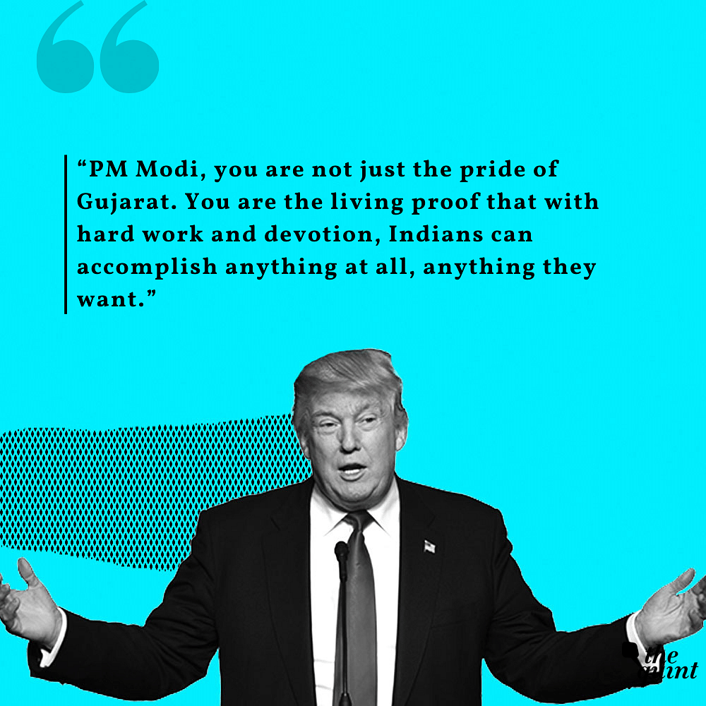Trump called Modi a “tremendously successful leader” who has transformed the country.