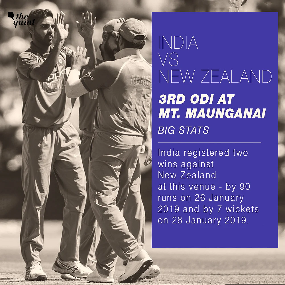 Stats: Team India Unbeaten in ODIs at Bay Oval in Mt Maungania