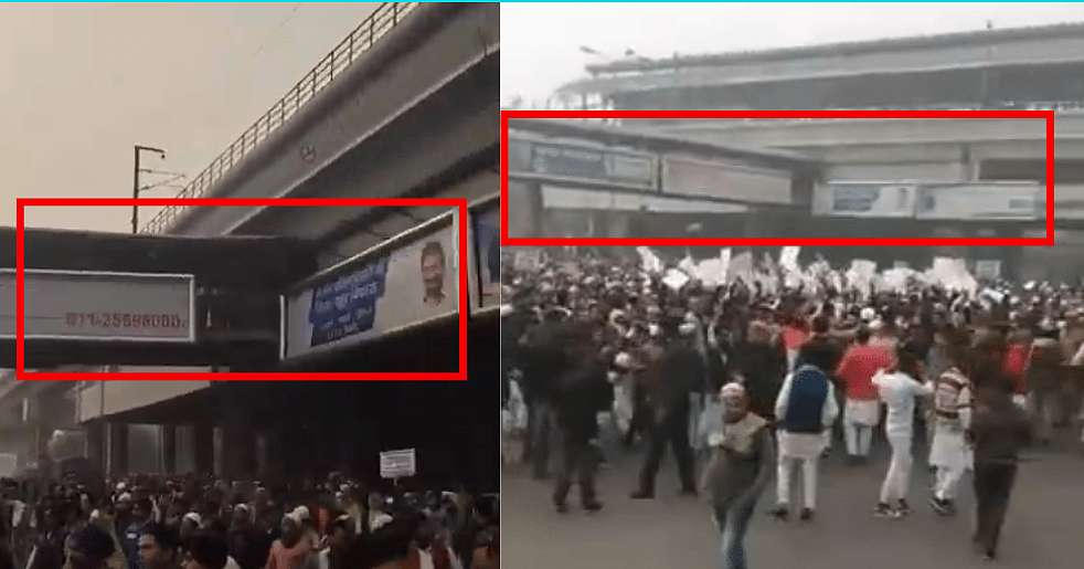 The structure of the metro station is same as the one seen in the viral video.