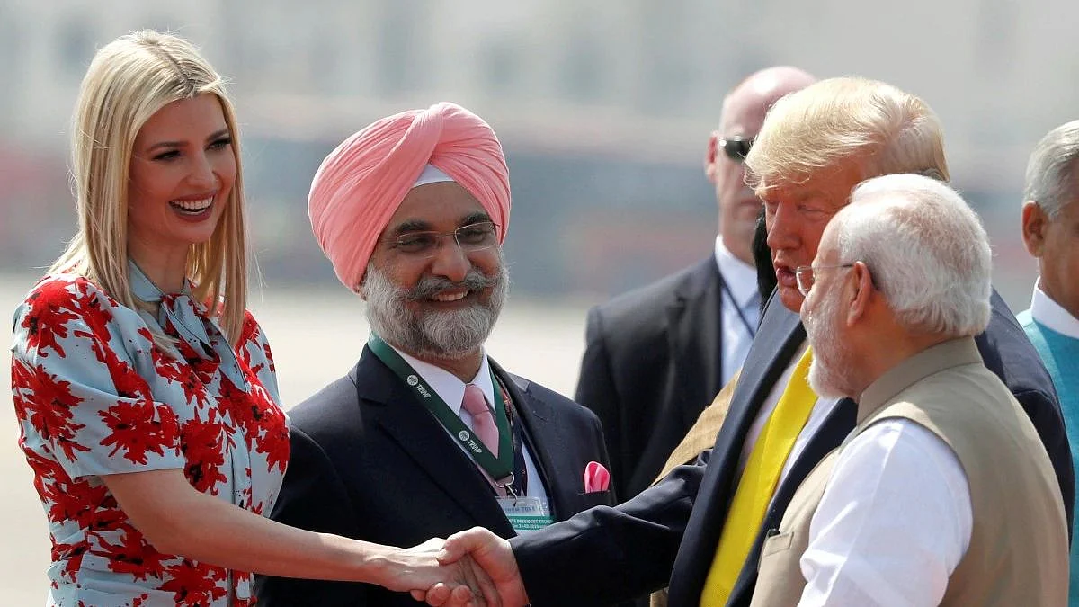 Here’s how Ivanka Trump made a strong statement through her choice of dress for touchdown in India.