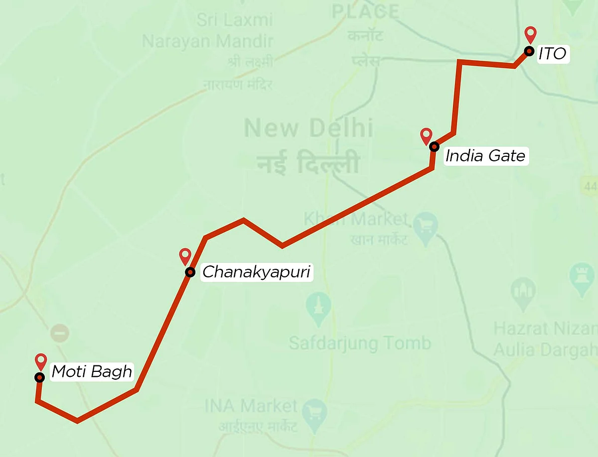 Donald Trump India Visit: Traffic is likely to remain heavy in Moti Bagh, Chanakyapuri, India Gate, areas around ITO, Delhi Gate and the adjoining areas of central and New Delhi.
