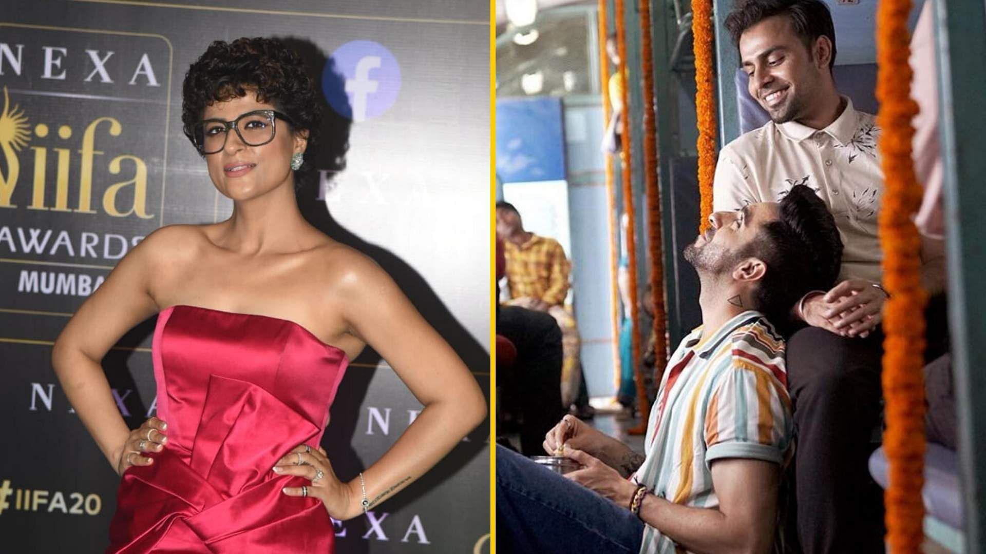 Tahira Kashyap has reacted to husband Ayushmann kissing co-star Jitendra in <i>Shubh Mangal Zyada Saavdhan</i>.