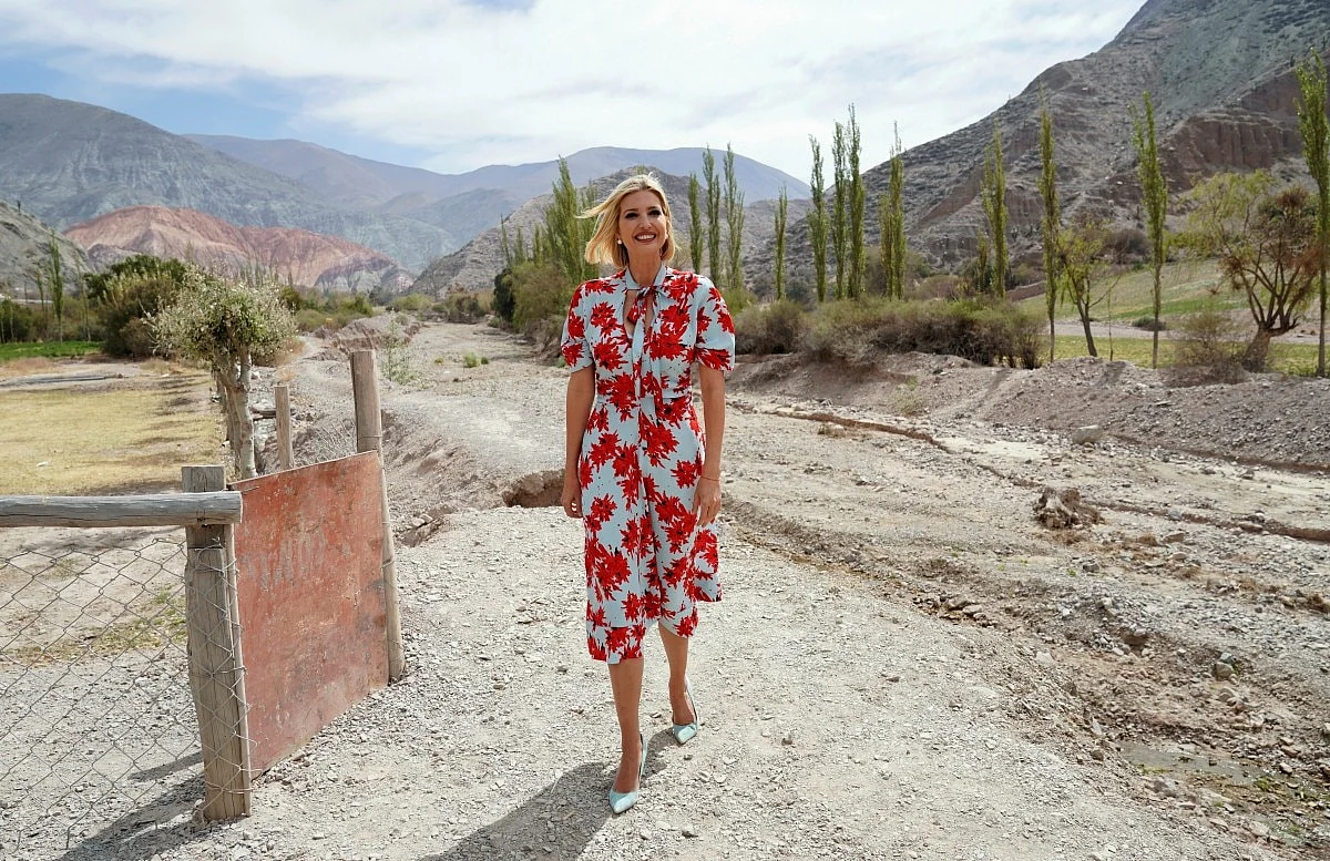 Ivanka Trump in the same dress in Argentina in 2019
