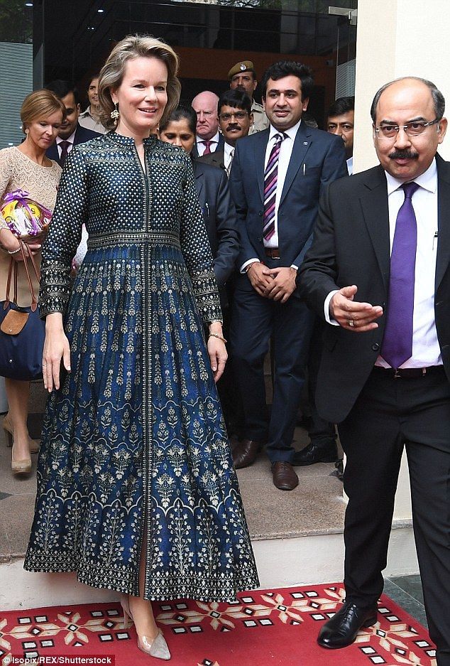 Ivanka Trump chooses an Anita Dongre design for Day 2 in India.