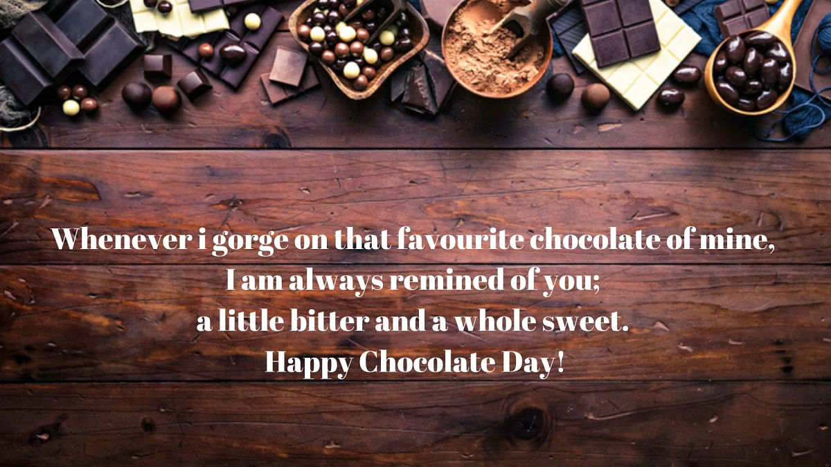 On chocolate day, people celebrate their love by gifting chocolates to each other.