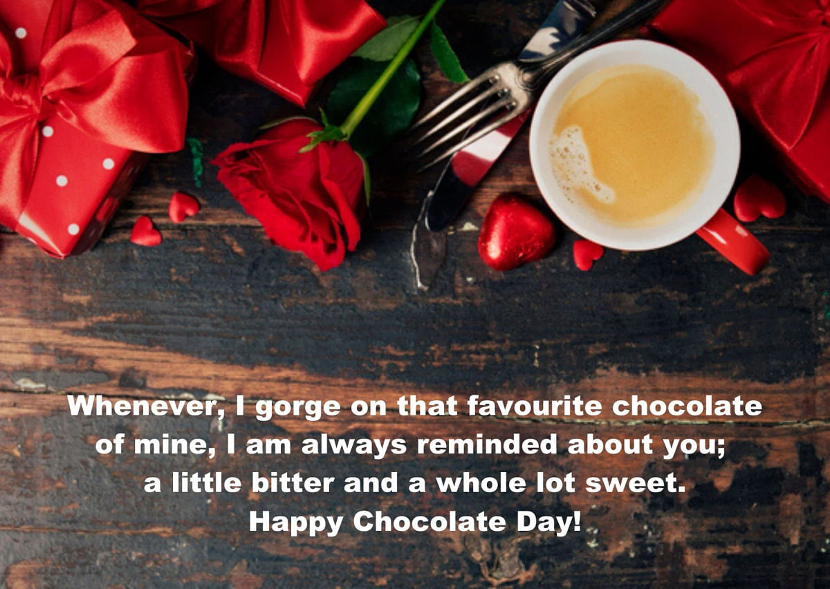 On chocolate day, people celebrate their love by gifting chocolates to each other.