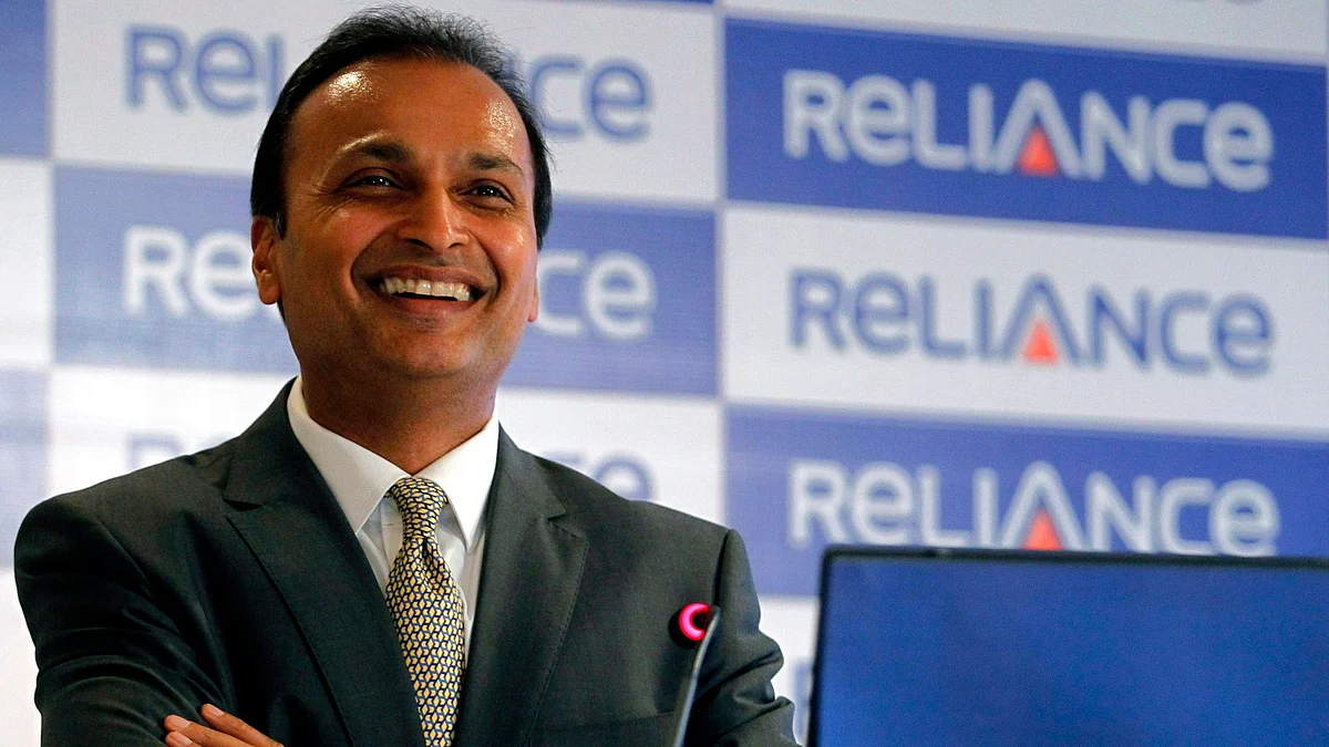 Anil Ambani, chairman of the Reliance Anil Dhirubhai Ambani Group during a news conference in Mumbai. 