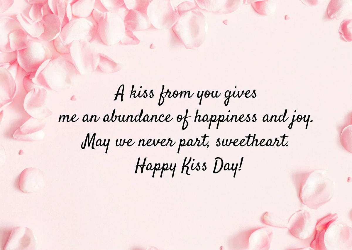 Here are some amazing Kiss Day wishes, quotes, images and greetings.