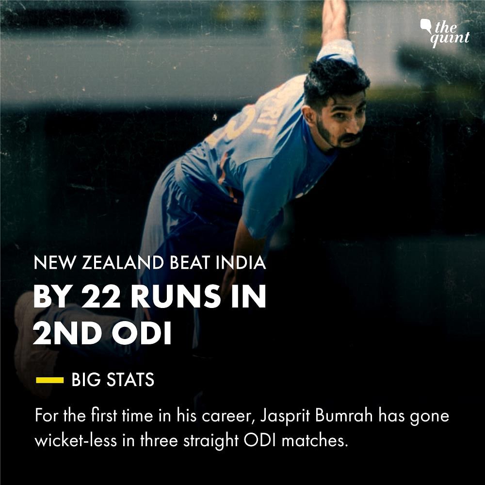 Stats and records from the second ODI between India and New Zealand at Auckland.