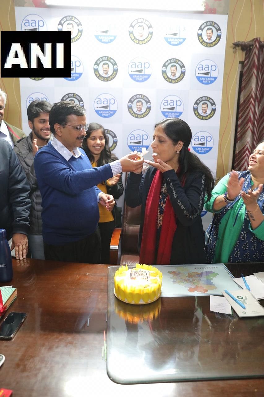 Many Twitter users also wished Sunita Kejriwal on her birthday. She has been an integral part of AAP’s campaigning.